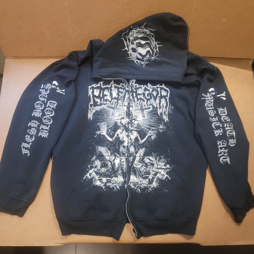 XL Black Belfegore Zipup Hoodie
